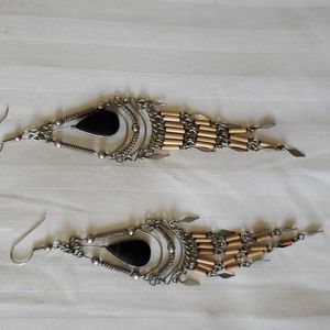 Boho Onyx Dangle Earrings